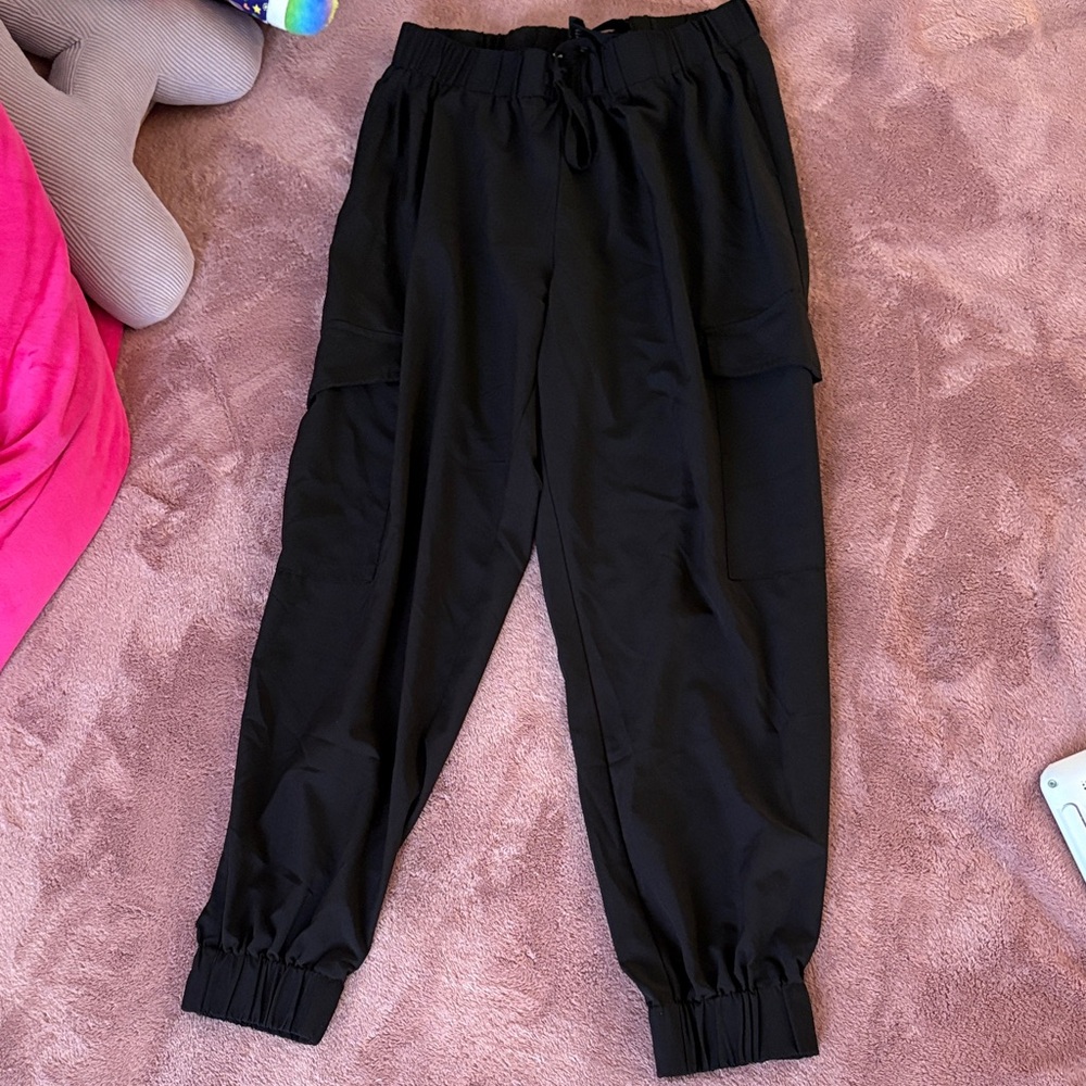 Soho Apparel Black Cargo Jogger Track Pants